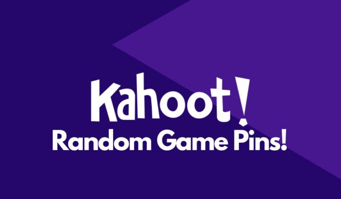 Random Kahoot Game Pins
