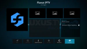 Using the Fluxus IPTV addon