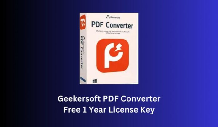 Geekersoft PDF Converter Free License Key
